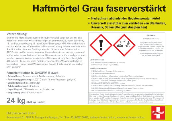 Grafitherm Haftmörtel grau 24kg – Bild 4