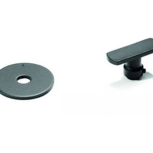 Griff für Anheizklappe inkl. Rosette schwarz